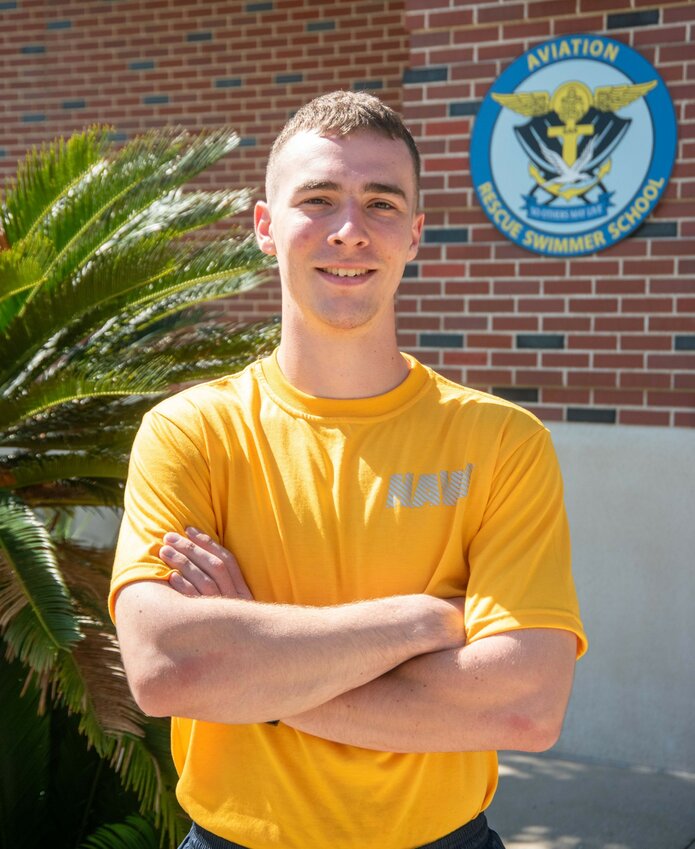 Ridgeview graduate Alex Romer is assigned to ARSS, which provides initial aviation water survival training and CPR qualification to all pre-flight student naval aviators.