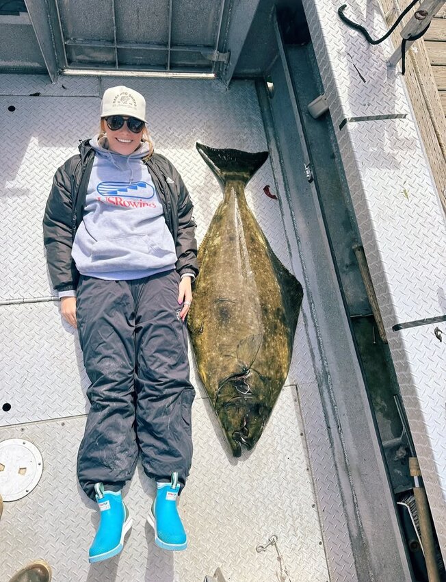 1, Former Middleburg High cross country runner Kennedy Young, who just finished her nurse degree at LaGrange College (also cross country) took a little time in Homer, Alaska and nailed her 90 pound Halibut with a 15 minute fight landing the 56 inch long fish; just slightly as long as Young herself.