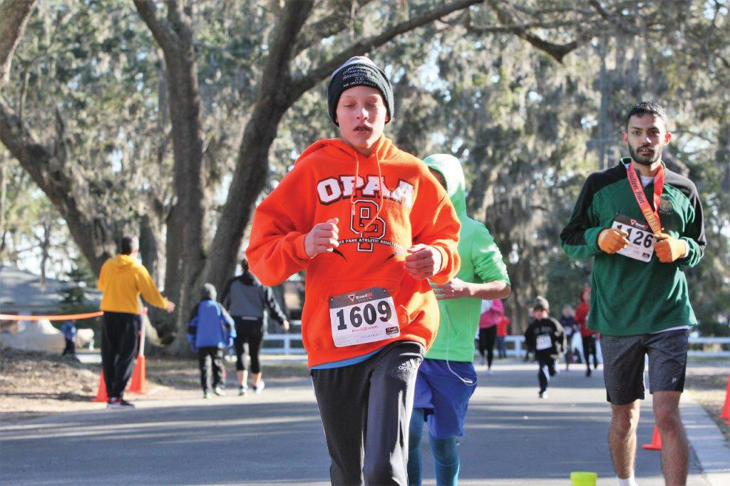 Jack Ganoe, 11, was eighth in age group, with time of 24:15, a 7:48 per mile pace.