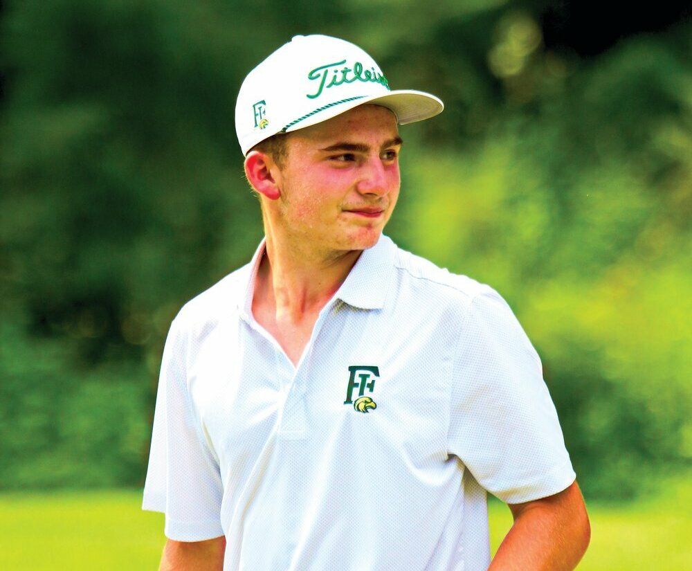 Fleming Island sophomore golfer Tyler Mawhinney scored the top score in the Class 3A golf championship tournament in round one then held his lead to win the individual title as well as lead the Golden Eagles' boys team to a first-ever school and Clay County title.