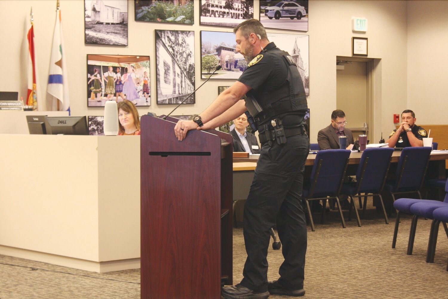 An Orange Park Police Department officer told the Town Council the agency earns less less than other law enforcement departments in surrounding areas.