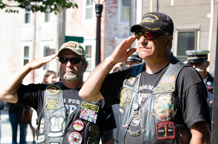 Veterans from the town, shown during the 2022 parade, will once again gather this weekend for the 2025 edition of Memorial Day services May 25 and 26.