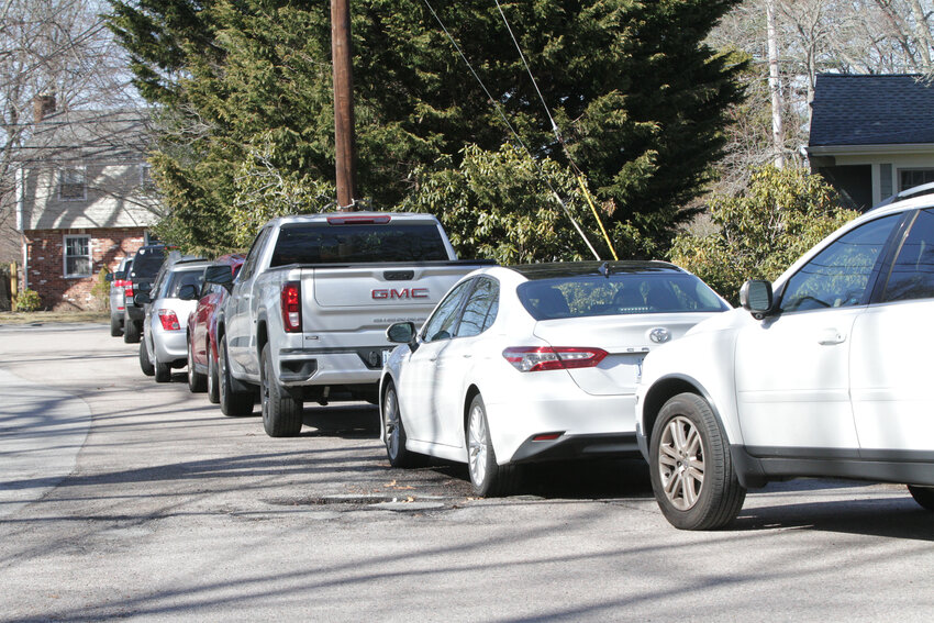 Barrington High School students had been parking their cars on Tiffany Circle, as there is not enough room in the student lot.