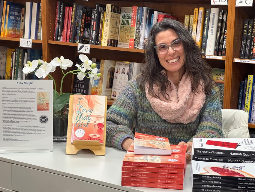 Author Hannah Goodman at a recent book signing at Barrington Books.