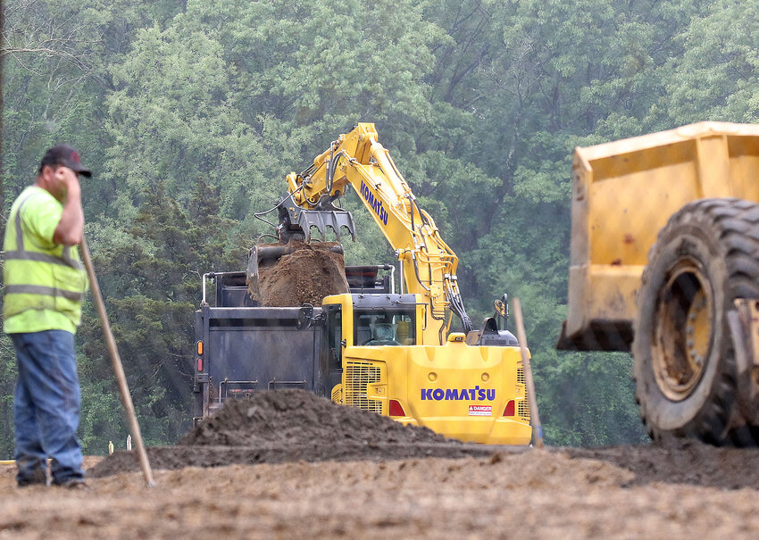Work is underway on a field renovation project at Haines Park.