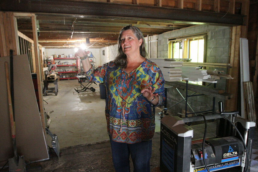 Pamela Huizenga in the partially renovated Simmons last year.
