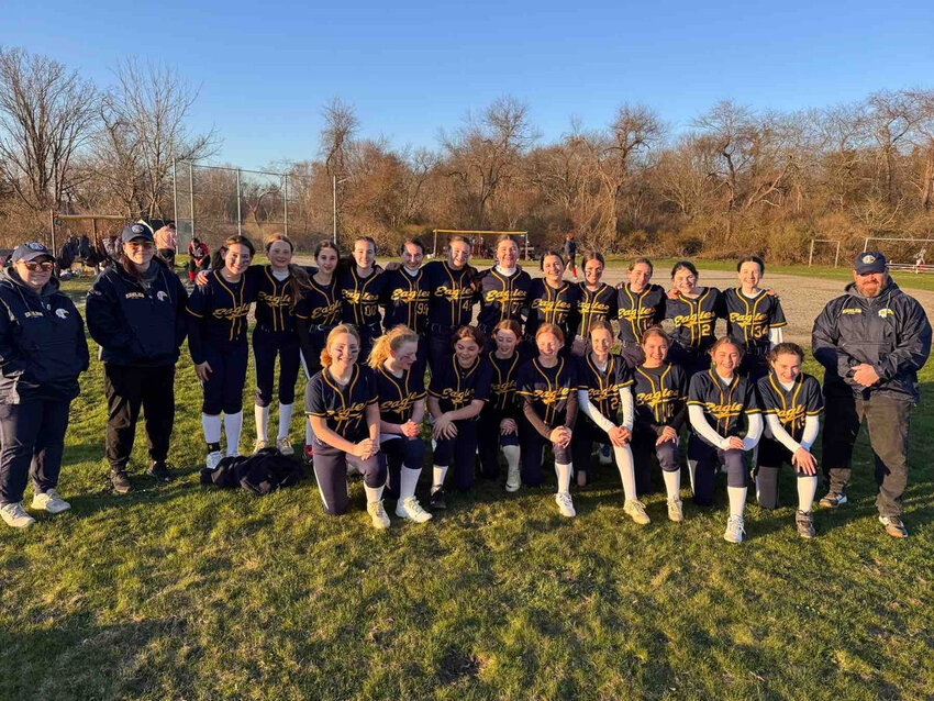 The Barrington Middle School softball team, which finished the regular season with a perfect 9-0 record, will host Broad Rock Middle School of South Kingstown in a playoff game on Friday, May 23.