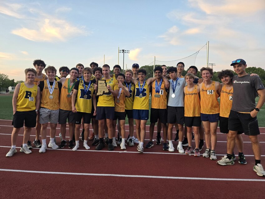 The Barrington High School boys JV track team won the state championship. The Barrington High School JV girls team also won the state championship.