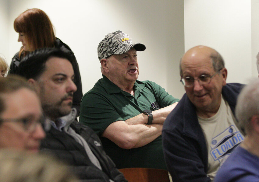 After being told that customers who do not allow new “smart” meters in their homes will be charged a $20 per month fee, audience member Richard Matton, of Warren, asked if customers who opt into the program will receive a $20 per month credit. The answer was no.