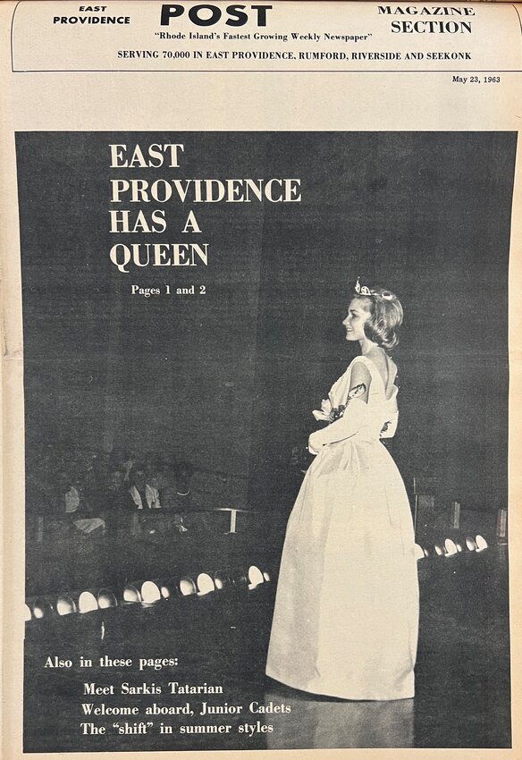 Elliott shot the 1963 "Miss East Providence" pageant, which was won by a woman in her daughter, Carol's, graduating class, Joan Stevens.
