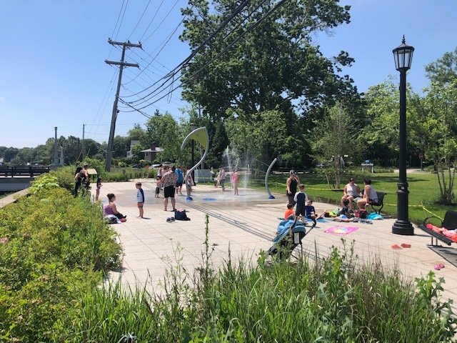 The splash pad park in Barrington &mdash; shown last summer &mdash; recently opened for the season. The park is open from 11 a.m. to 6 p.m.