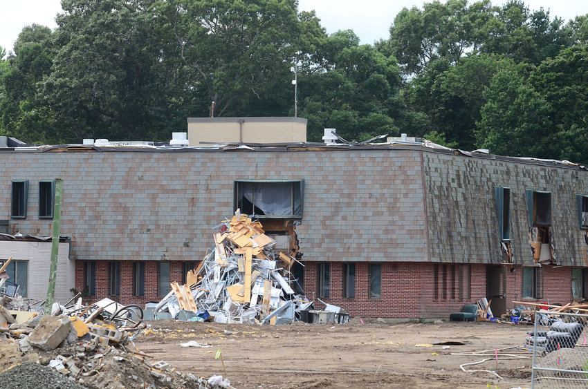 Pictured is the old Barrington Middle School prior to its demolition.