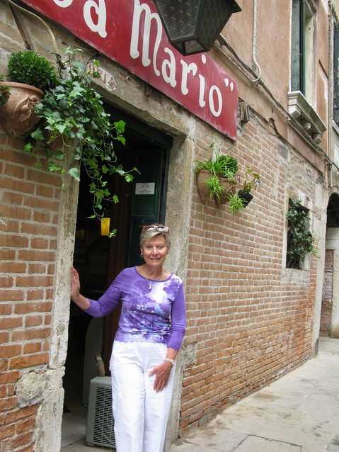Sandi Tinyk, the longtime director of the Barrington Community School, enjoys a trip to Italy. Ms. Tinyk resigned from the community school recently.