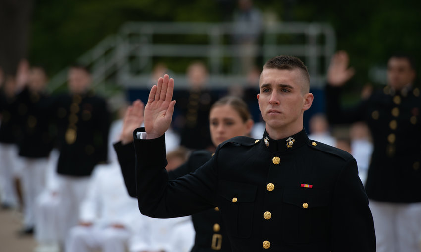 2nd Lt. Nick Williams graduates along with the U.S. Naval Academy&rsquo;s Class of 2020, in a socially-distant live ceremony held last Friday in Annapolis, Md. Nick chose to enter the Marine Corps upon graduation.