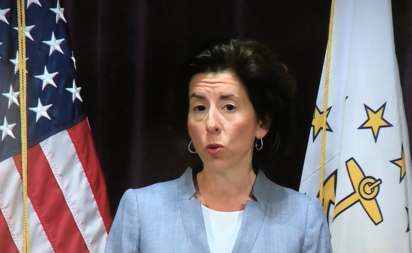 Gov. Gina Raimondo begins her COVID-19 briefing on Friday afternoon, June 12.