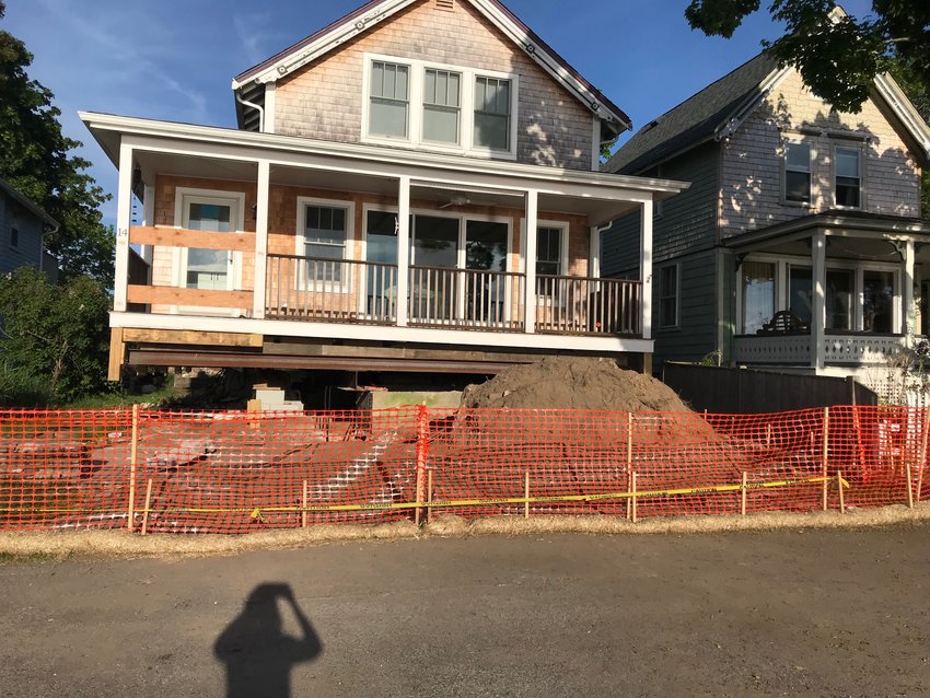 A FEMA hazard mitigation grant is helping a Barrington resident elevate his Edwin Street home.