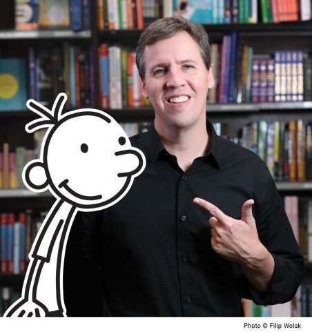 Jeff Kinney, author of the wildly-popular Diary of a Wimpy Kid book series, will host a special book event on the town hall property on Wednesday, Nov. 4.