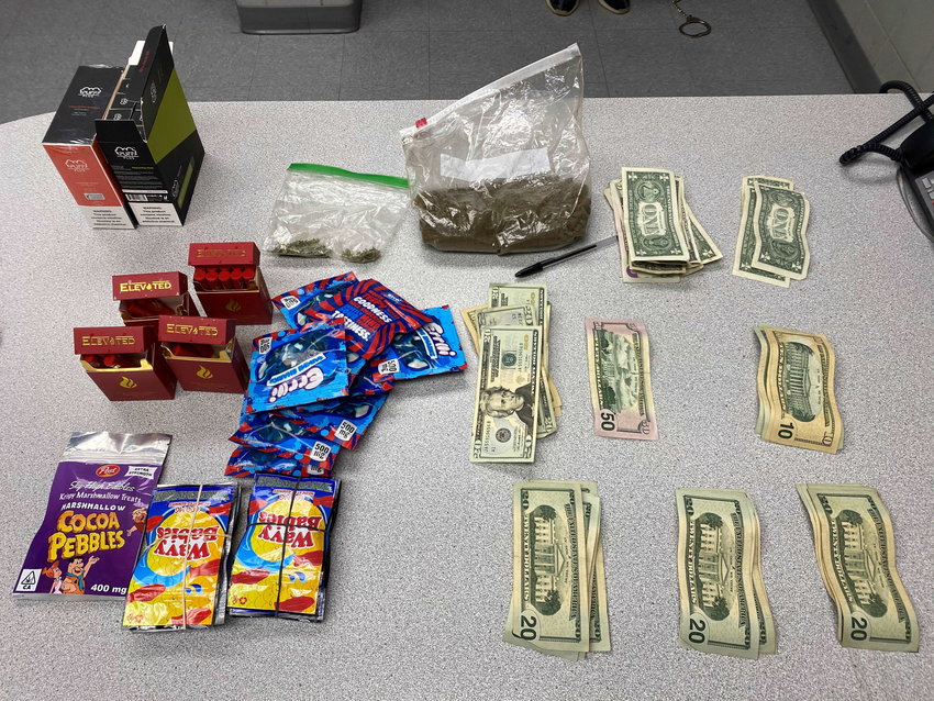 Police arrested a Warren man on Saturday, Oct. 31, after he was found to be in possession of a number of marijuana items.