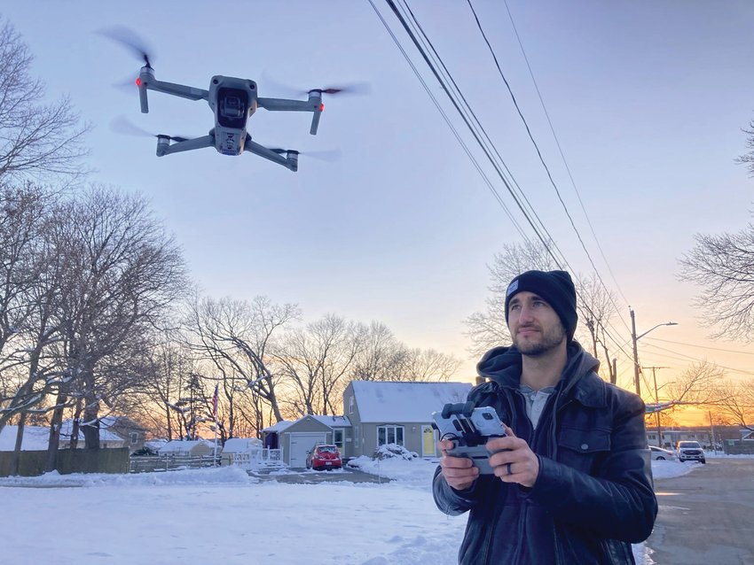Pilot Matt Celeste has been flying drones commercially for several years and uses them not just in the wedding and event industry, but in real estate property listings across the state.