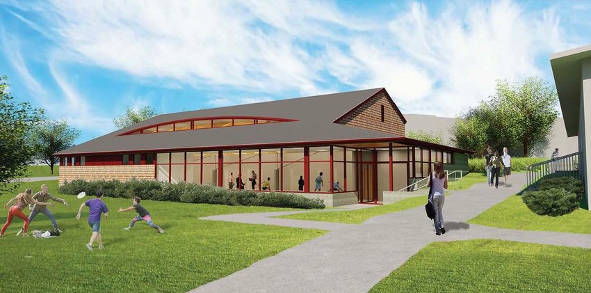 This rendering shows what the new, state-of-the-art squash center will look like at St. Andrew&rsquo;s School.