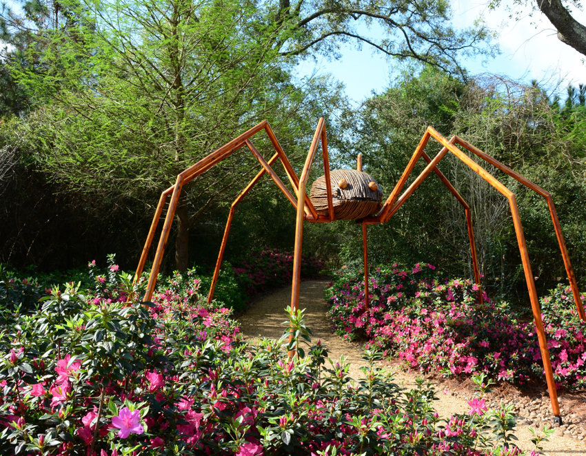 This Daddy Long Legs sculpture will be one of many you&rsquo;ll be able to find at Green Animals Topiary Garden starting this weekend.