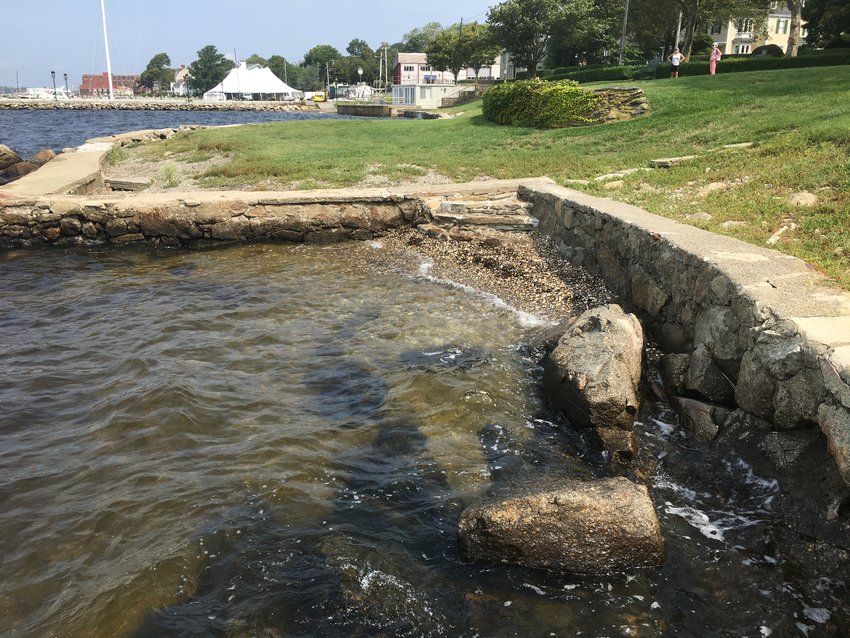 The Walley Beach seawall will be getting major repairs and upgrades, designed to make it easier to go from land to sea, with three separate access points along the park, which is nestled between two private residences at the southeastern end of Bristol Harbor.