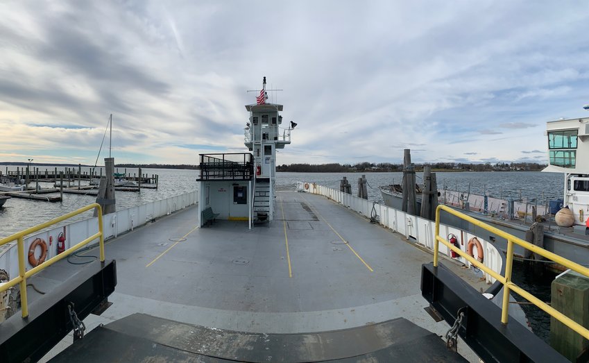 A 39-year-old woman entered the water from the Prudence Island Ferry Monday night and has not been seen since.