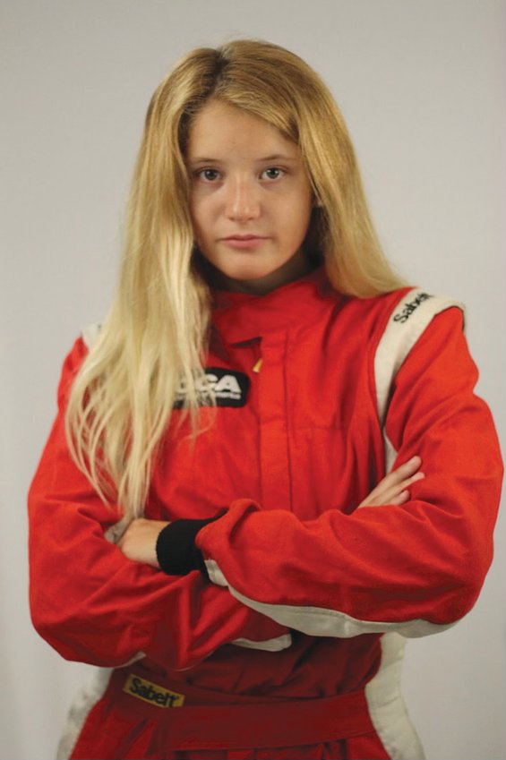 Mia Leroux was a sophomore lacrosse goalie at Barrington High School a year ago. Today she is racing cars throughout the Southeast and hoping to forge a path for female drivers.