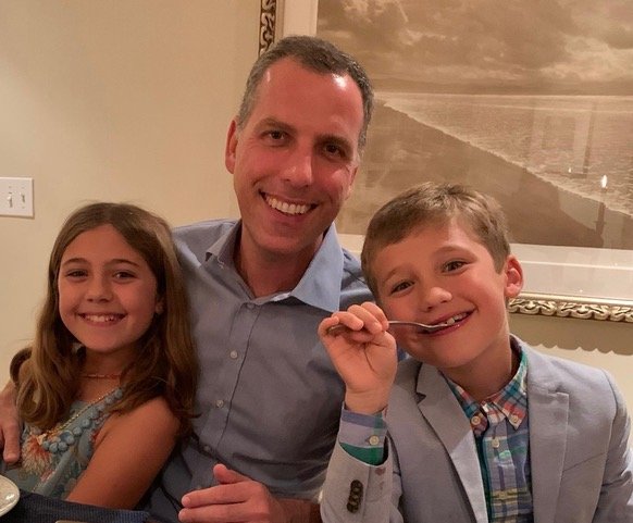 Barrington resident Mark Tracy, pictured with his children Kate and Jonah, is running for the District 66 House seat.
