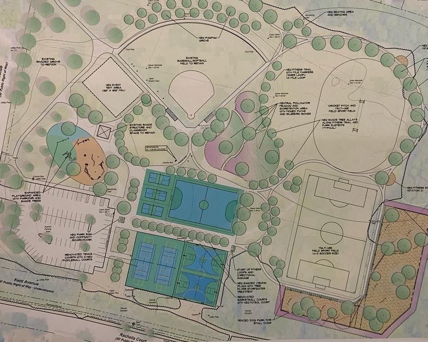 Renovations as proposed for Kent Field.