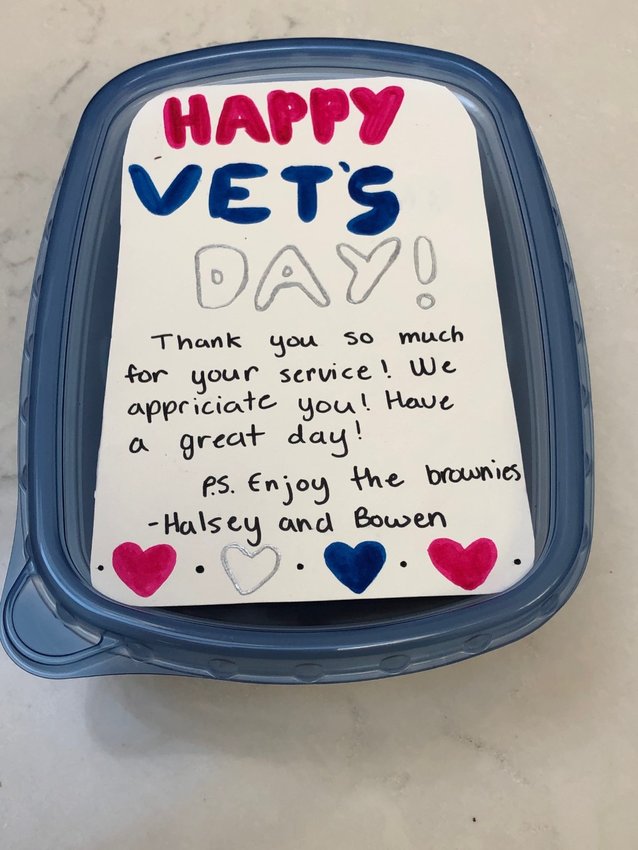 &quot;I cannot express how thoughtful, and kind, this gesture is. Truly warms my heart.&quot; &mdash; Chris Isleib, on receiving a special treat on Veterans Day