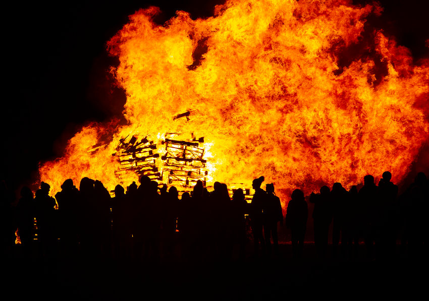 The bonfire had been a tradition at BHS for many years.