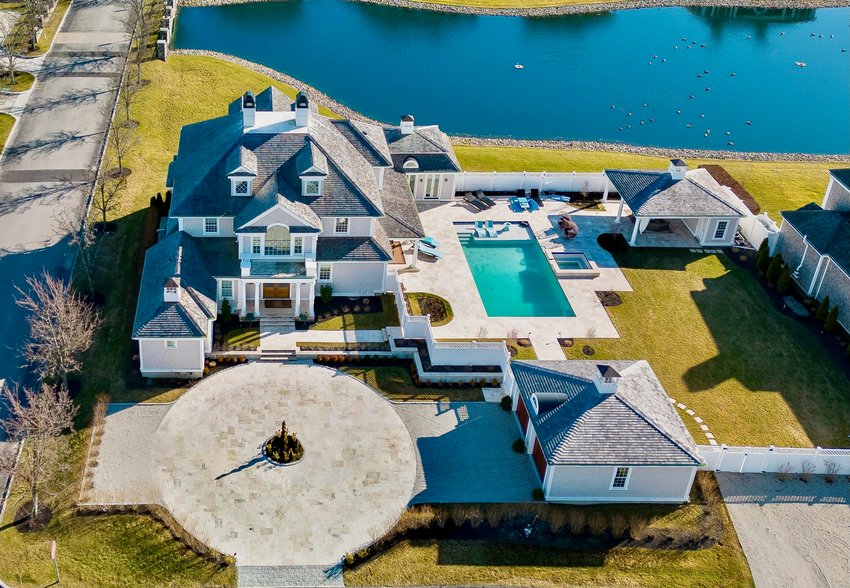 This new home at the Aquidneck Club on Portsmouth&rsquo;s western shore is listed at $3.995 million.