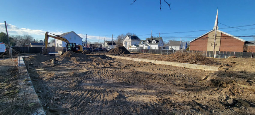 The former VAMCO property off Bullocks Point Avenue as it looked in January 23 after ONE Neighborhood Builders broke ground on its &quot;Residences at Riverside Square&quot; housing development.