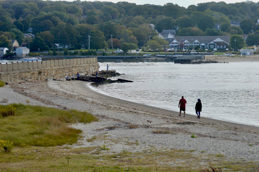 The Portsmouth Town Council approved a purchase-and-sales agreement Monday with the R.I. Department of Transportation to buy the Stone Bridge abutment and adjacent Teddi&rsquo;s Beach. The town has been hoping to make improvements to the area, similar to what Tiverton has done to its abatement and beach seen in the background.