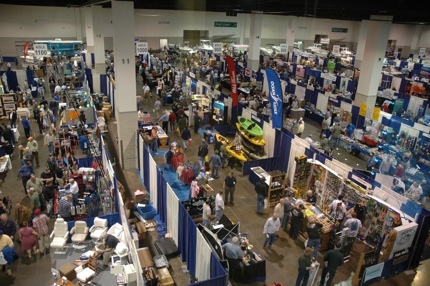 The New England Saltwater Fishing Show, taking place this weekend at the Rhode Island Convention Center, is already a record-breaker, with more than 300 booths and free seminars.
