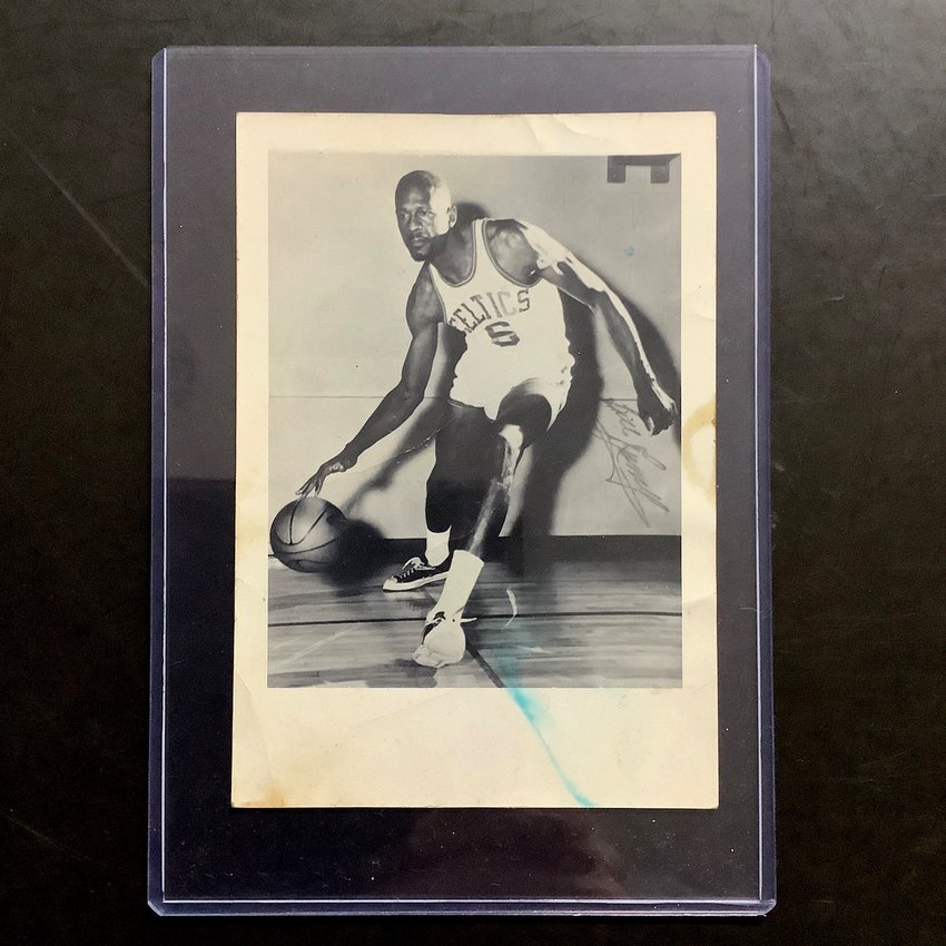 There&rsquo;s a chance that a memorabilia collector got his hands on an original autographed photo of Bill Russell that was a part of an advertising campaign for a Bristol-born sneaker worn by the NBA legend.