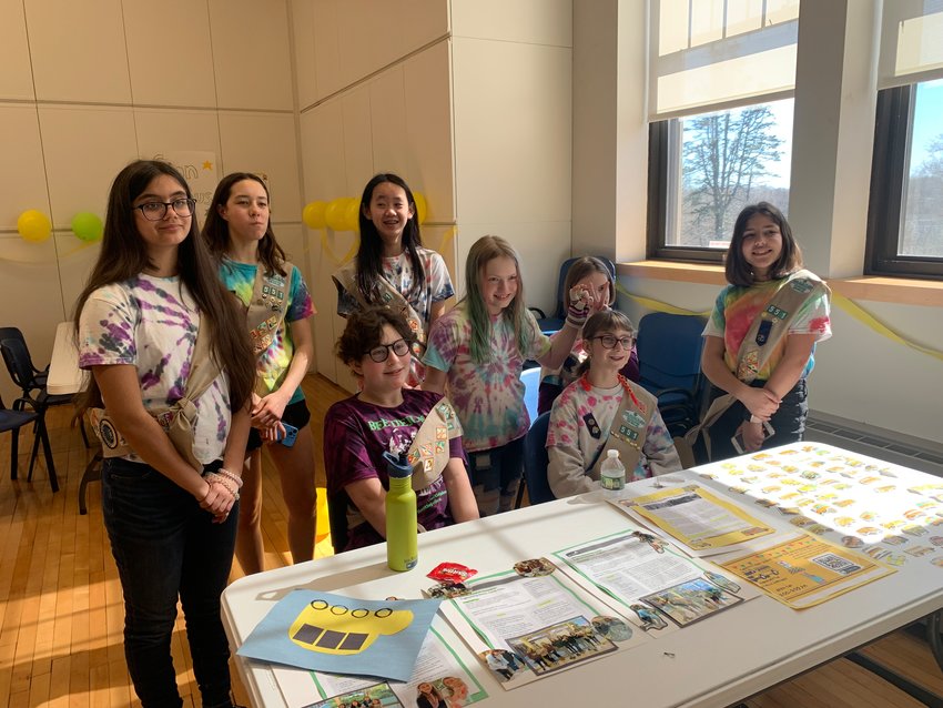 Barrington Girl Scout Troop 551 held a petition party earlier this month, as they call for a change to the school district's transportation policy.