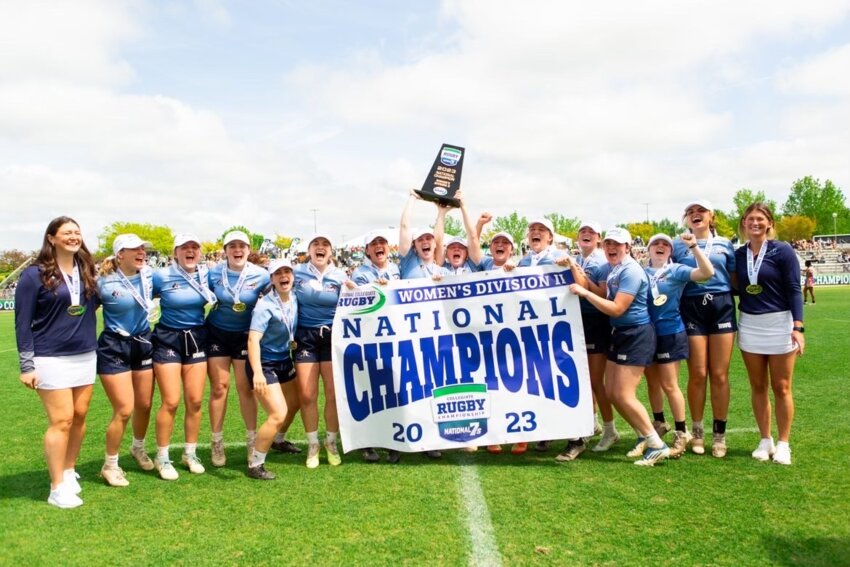 The Roger Williams University women's rugby team took home their second straight National Collegiate Rugby (NCR) 7s National Championship over the weekend, outscoring their opponents 111-10