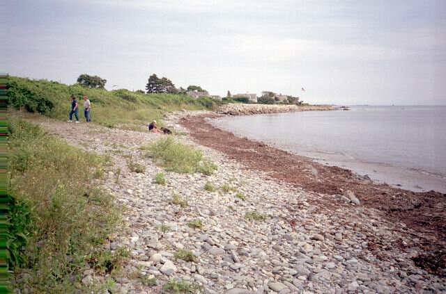 The beachfront south of Taylor's Lane, leading to Church Cove