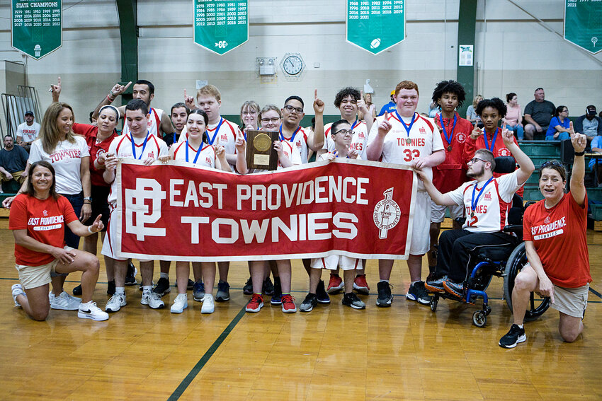 The EPHS Unified Hoops team defeated Central Falls Saturday, May 13, to claim the 2023 Division II championship.