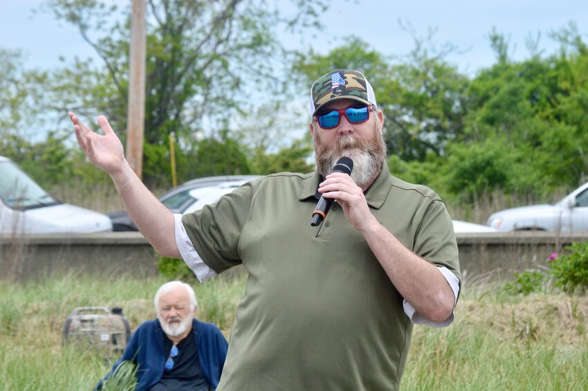 Speaking at Saturday&rsquo;s rally at Island Park Beach, Portsmouth small business owner and fisherman Ralph Craft said offshore wind developers need to &ldquo;do their due diligence in finding out what they&rsquo;re going to do to the marine life.&rdquo;