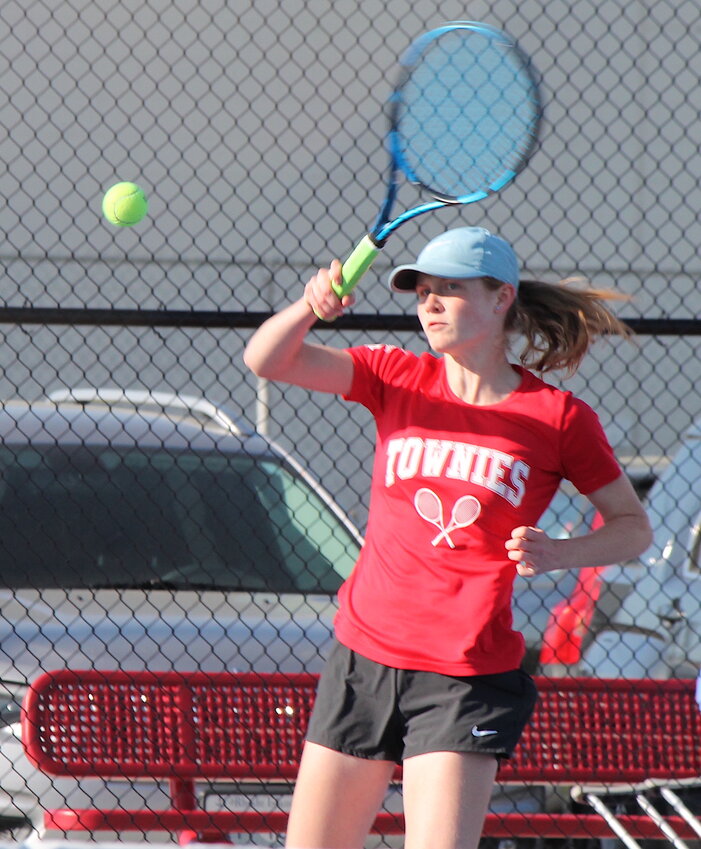 Abigail Ellison recently completed an impressive freshman season playing from the No. 2 singles position on the East Providence High School boys' tennis team.