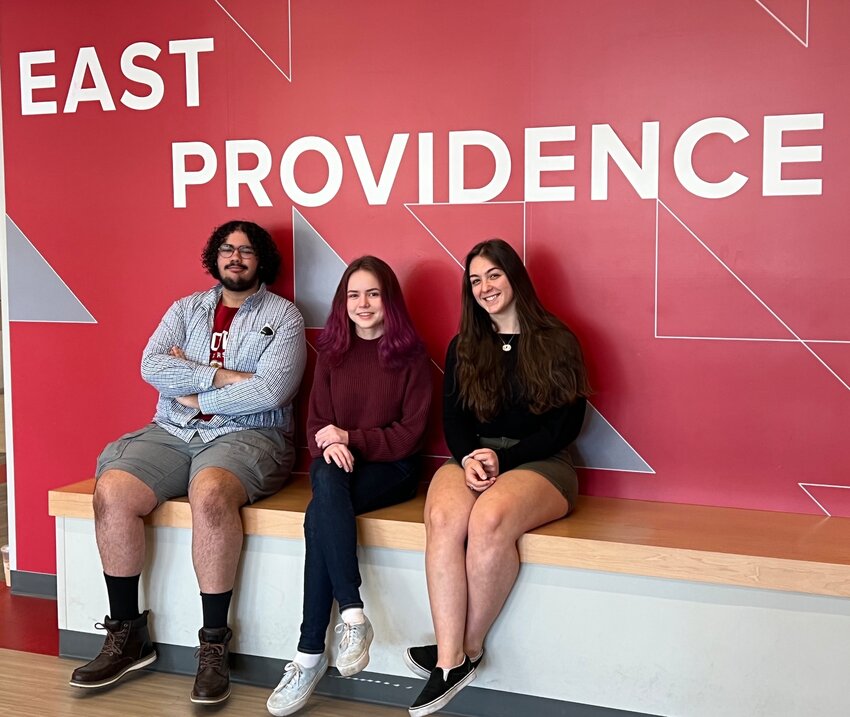 The top three students academically in the East Providence High School Class of 2023 &mdash; (from left to right) salutatorian Benjamin Fortin, valedictorian Gayatri Buchta and Camryn Correira, the uniquely East Providence avedatorian &mdash;&nbsp;will lead their mates through commencement exercises Friday, June 2, at Pierce Memorial Stadium. The ceremony begins at 6:30 p.m.