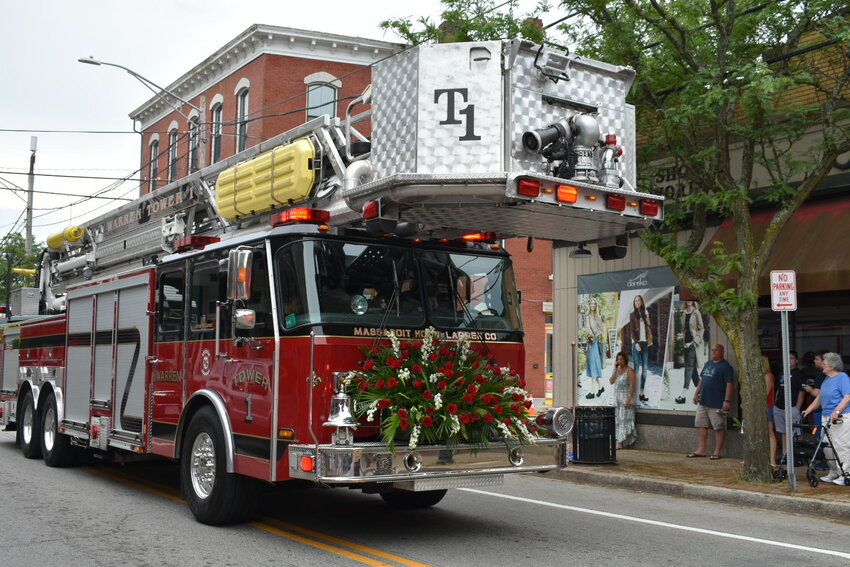 Warren Tower 1 travels north on Main Street during last year&rsquo;s parade.