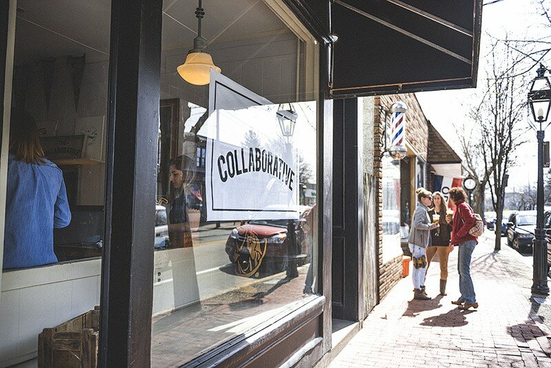 The Collaborative&rsquo;s gallery space on Main Street opened in 2016. After seven years, the work held within will be migrating to the group&rsquo;s Market Street location, which opened in 2022.