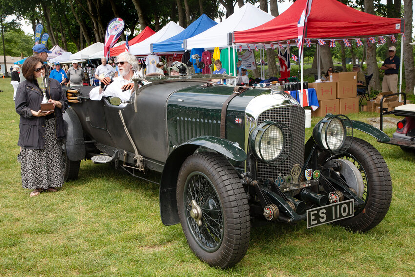 The Michael T. Burns Memorial Award was bestowed to native Bristolian Jay Miller, currently of Little Compton and his 1930 Bentley 4.5 litre Vanden Plas LeMans Touring vehicle with god daughter Izzy Johnston, 15.