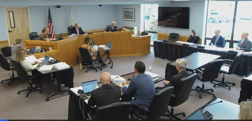 The Rhode Island Energy Facility Siting Board considered Monday whether to continue its review of SouthCoast Wind Farm&rsquo;s cable plan. (Screenshot)