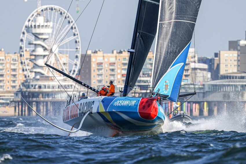 The Ocean Race 2022-23 - 13 June 2023. IMOCA In-Port Race in the The Hague. 11th Hour Racing Team.