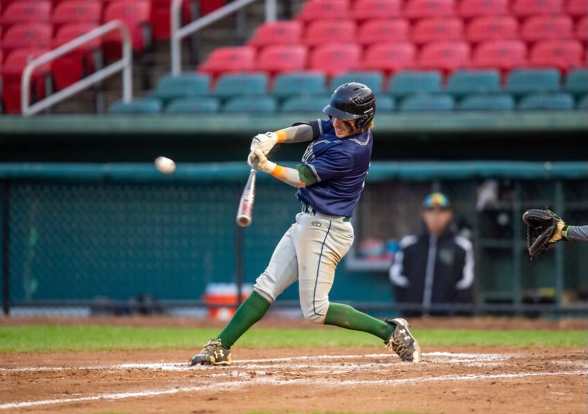 Barrington High School graduate Sam Tanous finished second on the Massasoit Community College baseball team with a .471 batting average and in hits with 45.